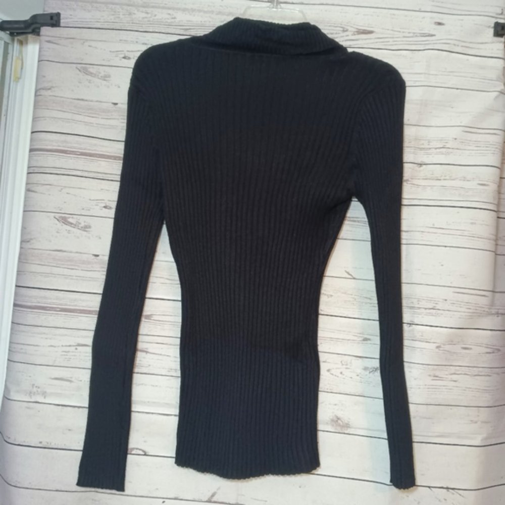 Cowl Neck Black Sweater